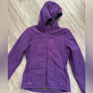 Outdoor Research Women's Hooded Jacket EUC Size XS Purple